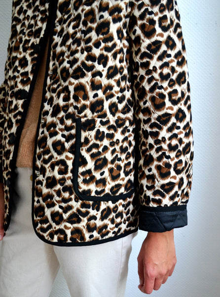 Veste Matelassée Léopard