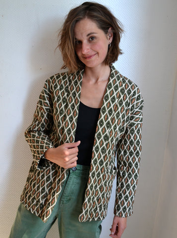 Veste Matelassée Made In Italy Kaki