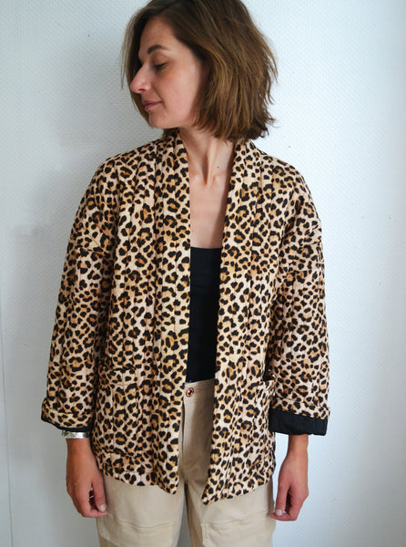 Veste Matelassée Senes Léopard