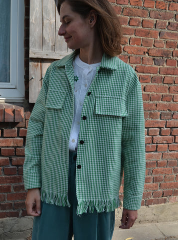 Veste à franges Pied De Poule