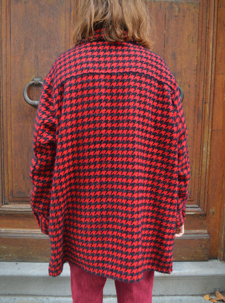 Veste Red Pied de Poule