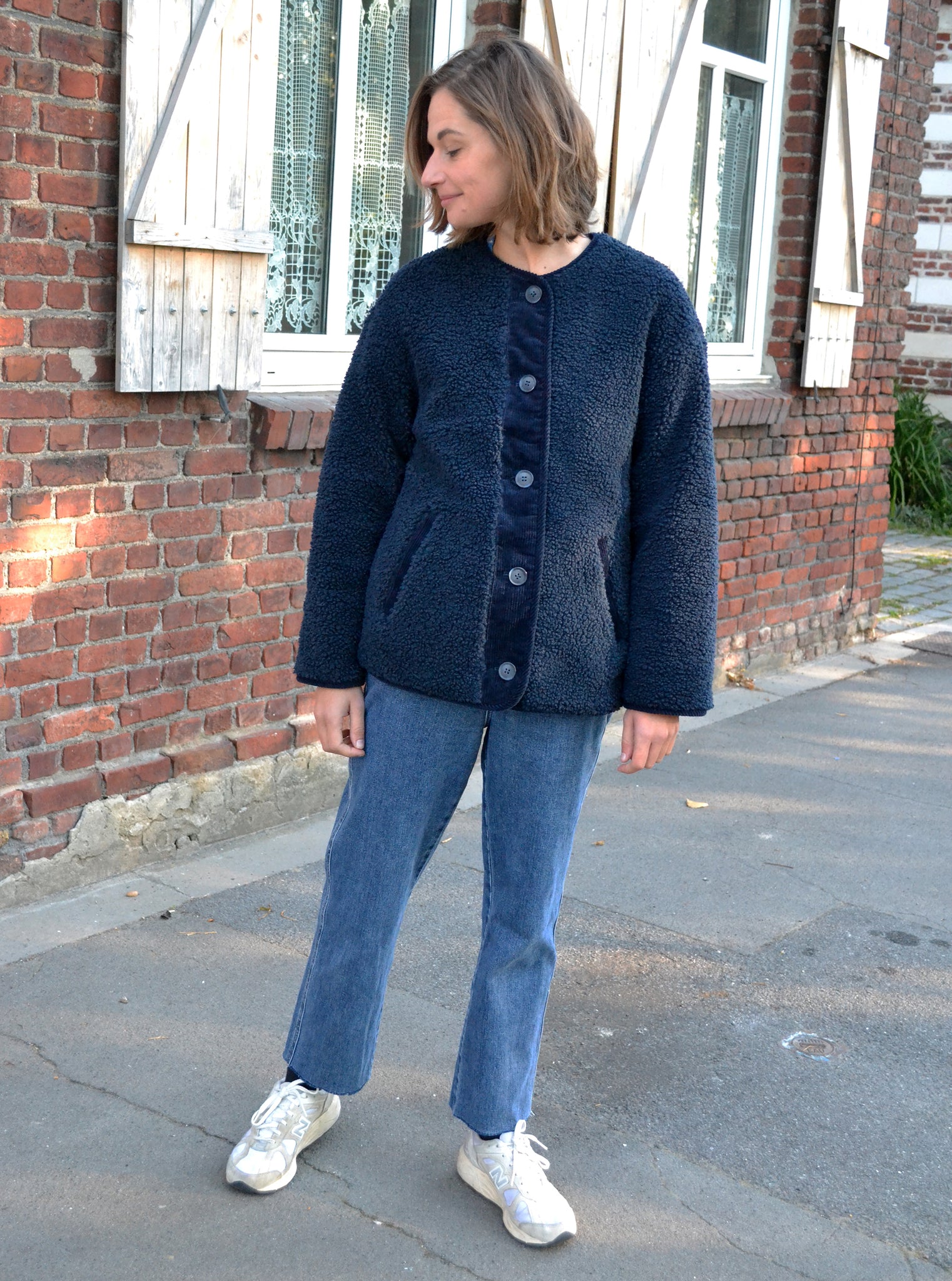 Veste Réversible Sherpa Marine Adèle Promod