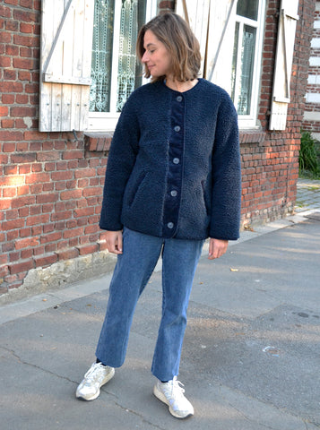 Veste Réversible Sherpa Marine Adèle Promod