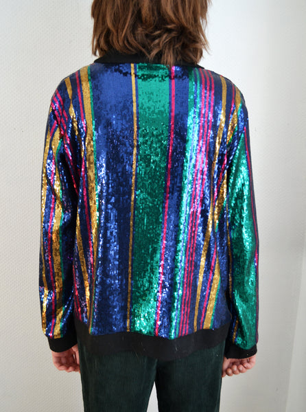 Veste Blazer rayée Sequins Stripes