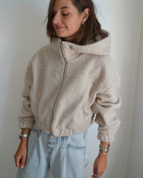 Veste Sherpa Crop