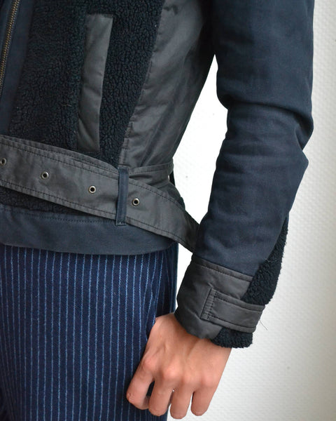 Veste Sherpa Lacoste Marine