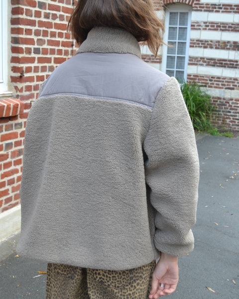 Veste Sherpa Taupe
