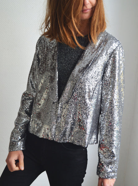 Veste Silver Sequins