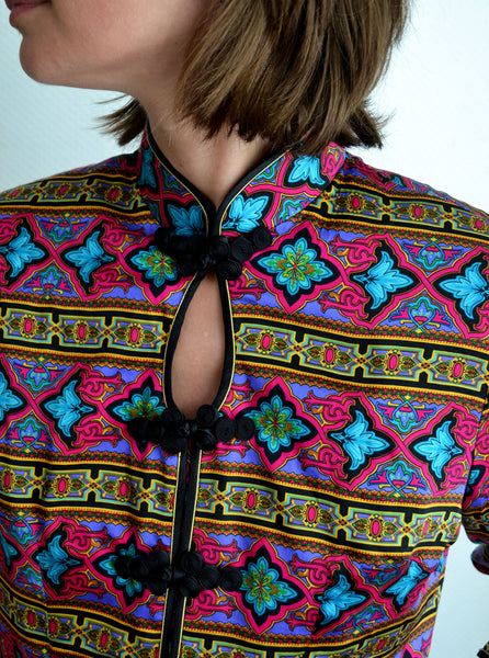 Veste en Soie multicolore Thailandaise