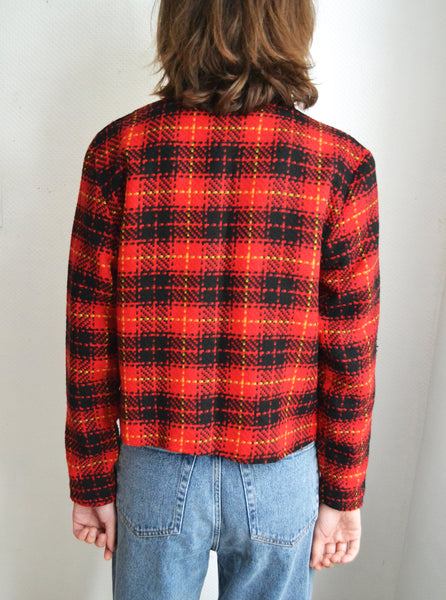 Veste Tartan Vintage