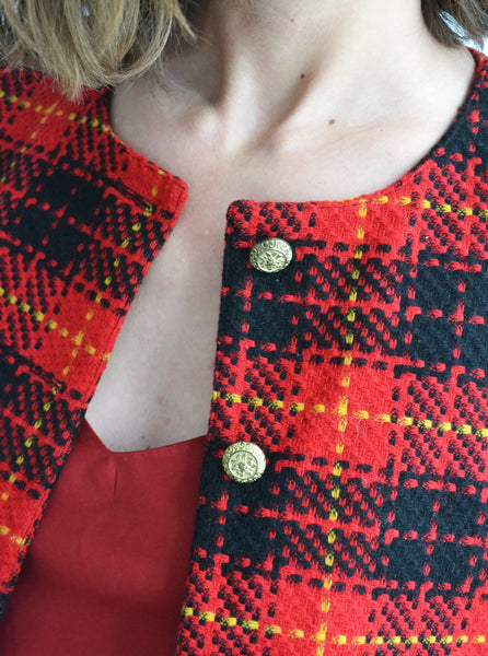 Veste Tartan Vintage