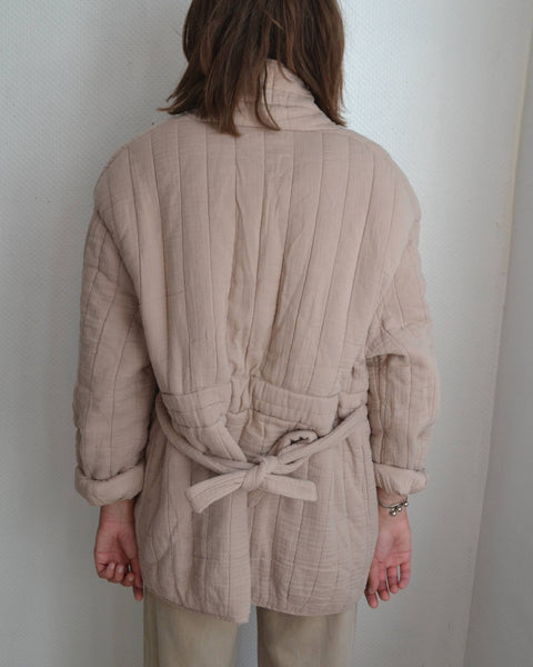 Veste Taupe Gaze de Coton