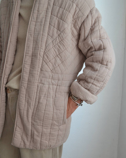 Veste Taupe Gaze de Coton