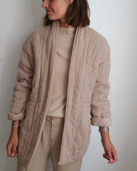 Veste Taupe Gaze de Coton