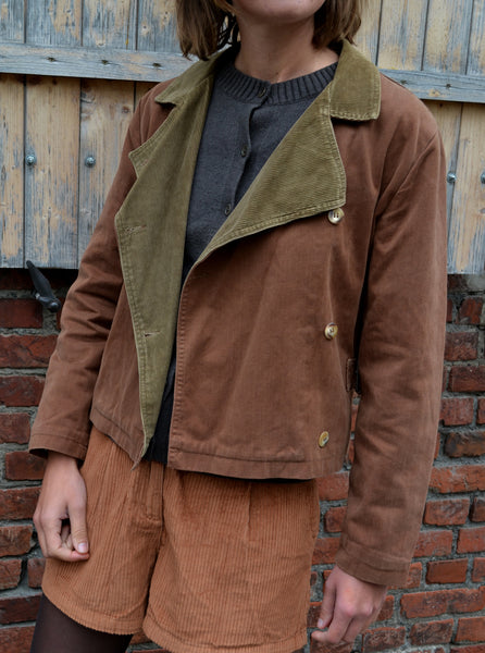 Veste Vintage Col Velours