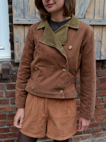 Veste Vintage Col Velours