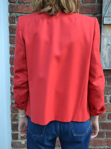Veste Blazer rouge Vintage