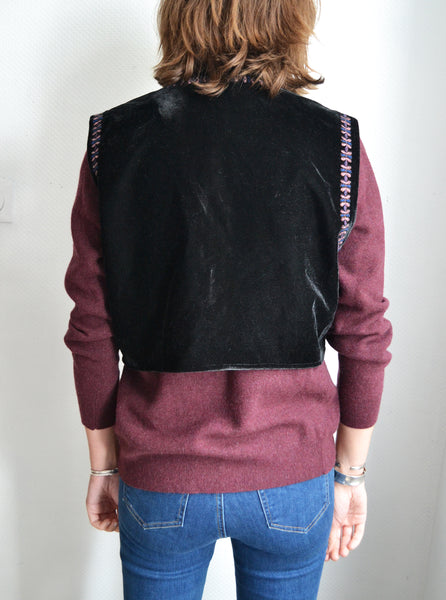 Veston Velours Brodée