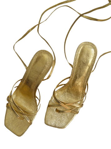 Sandales dorée Zara T38
